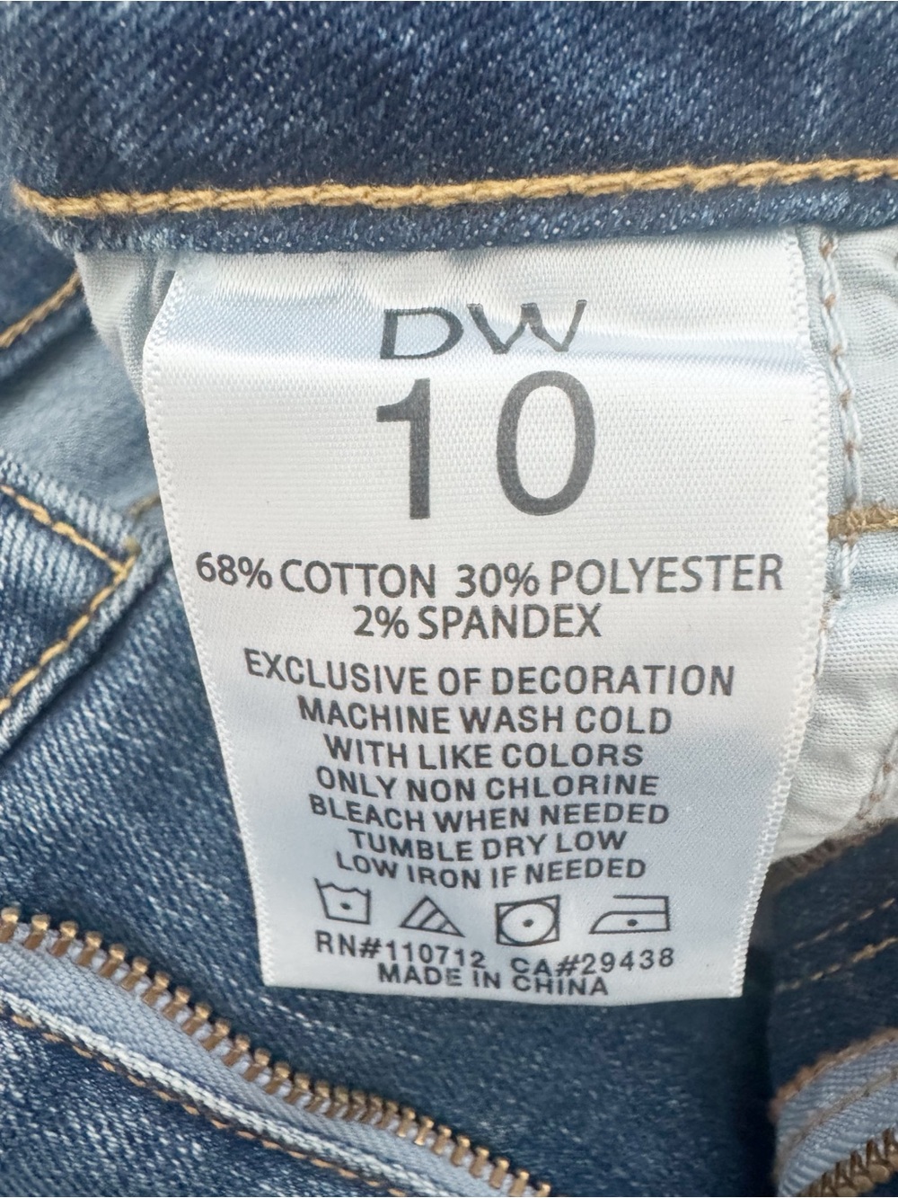 Driftwood Romy Flare Denim Jeans Embroidered Heron Bird Dragonflies Size 10 - Picture 9 of 10